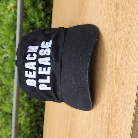 Victoria’s Secret Beach Please PINK Black hat / baseball cap - Picture 2 of 8